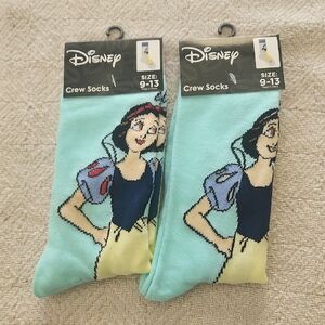 Disney Snow White Crew Socks - Blue and Yellow